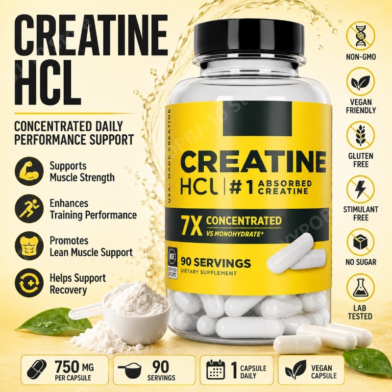 Nutrition For Fitness - Creatine HCl 750mg 90 Capsules Fitness