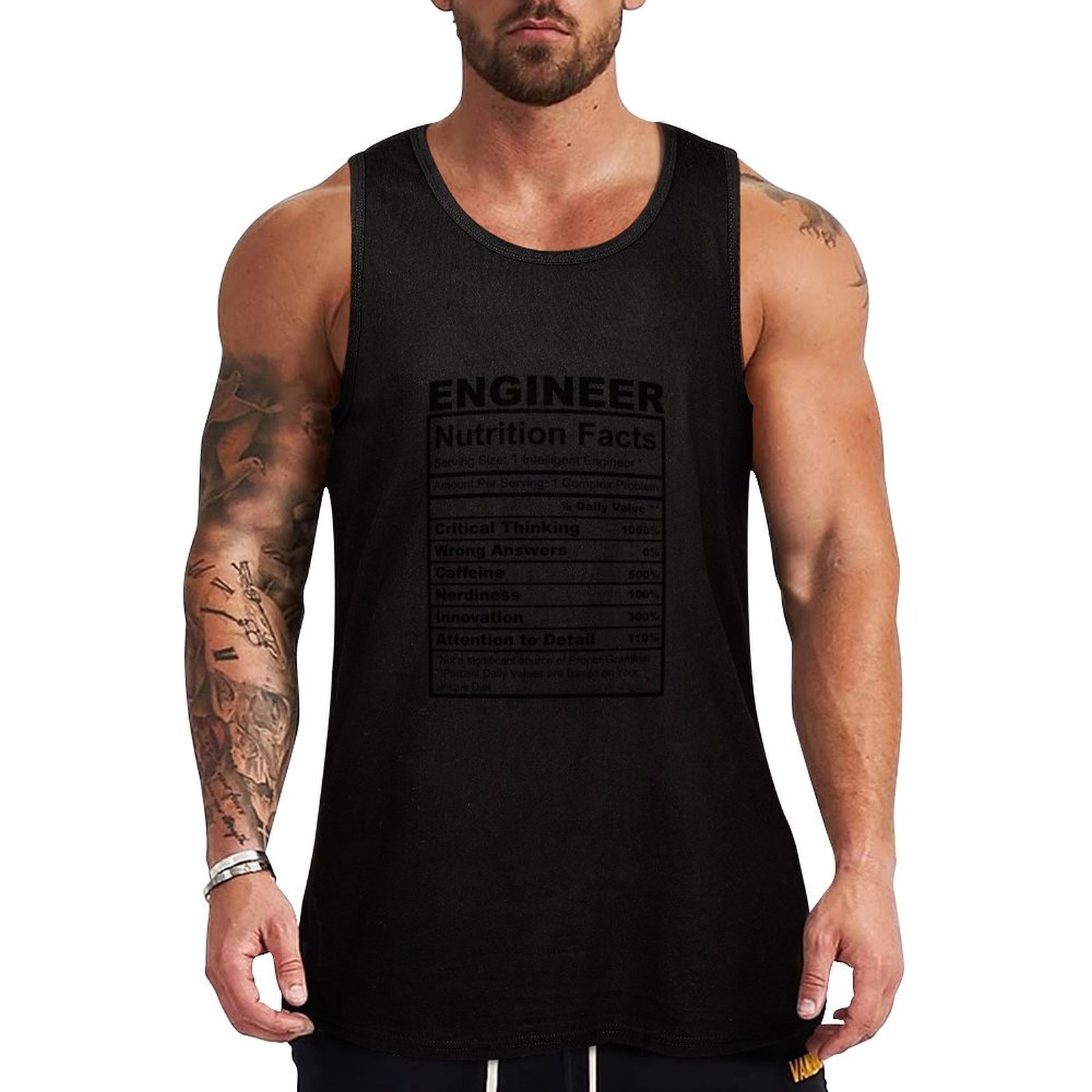 Nutrition For Fitness - Funny Engineer Gift Nutrition Fact Humor