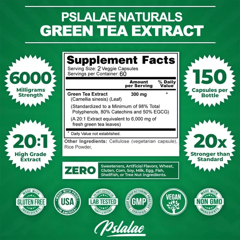 Green Tea Extract Capsules - S - Green Tea Extract Fat 评论和价格