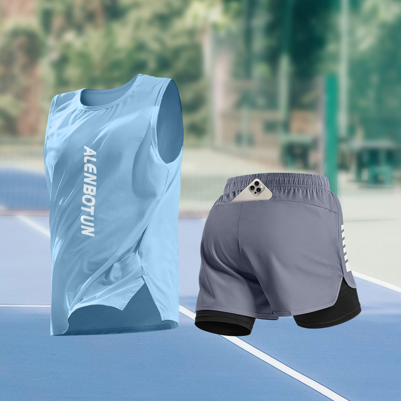 Men Running Sports Set Summer  - Fitness & Nutrition Lab 评论和价格