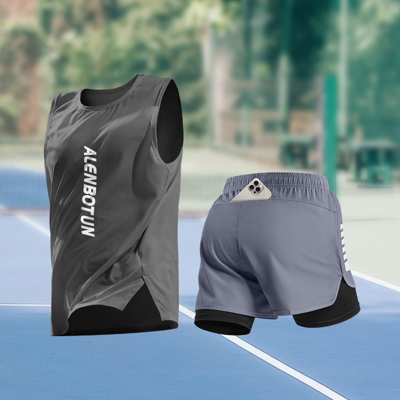 Men Running Sports Set Summer  - Fitness & Nutrition Lab 评论和价格