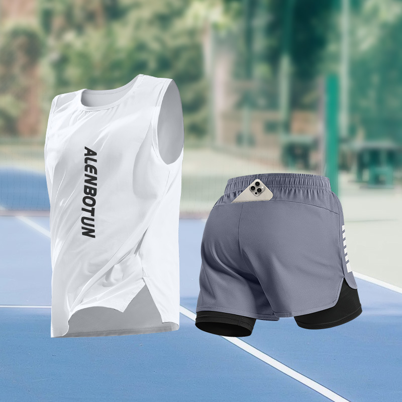 Men Running Sports Set Summer  - Fitness & Nutrition Lab 评论和价格