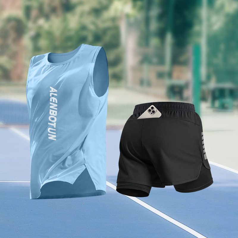Men Running Sports Set Summer  - Fitness & Nutrition Lab 评论和价格