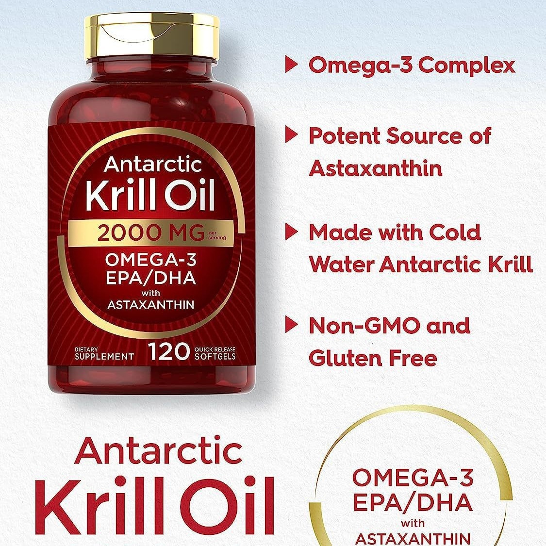 Krill oil soft capsules supple - Nutrition For Fitness 评论和价格