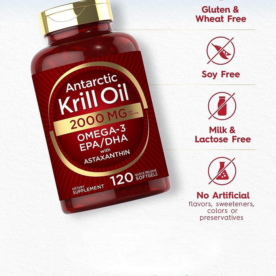 Krill oil soft capsules supple - Nutrition For Fitness 评论和价格